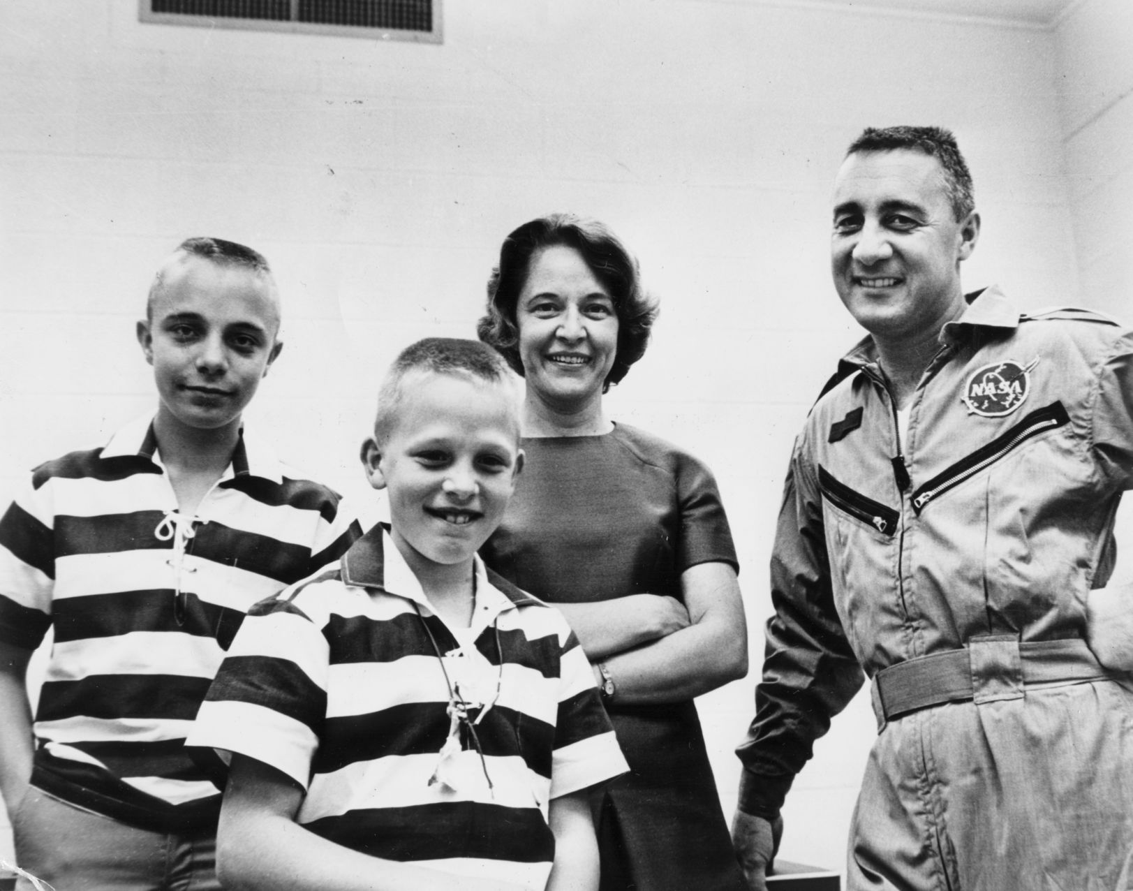 GUS GRISSOM WITH FAMILY